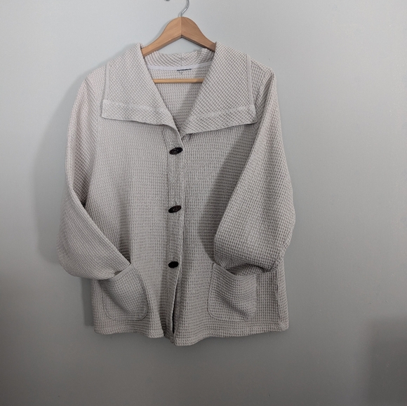 Women's Large Bone Color Jacket - Picture 4 of 7